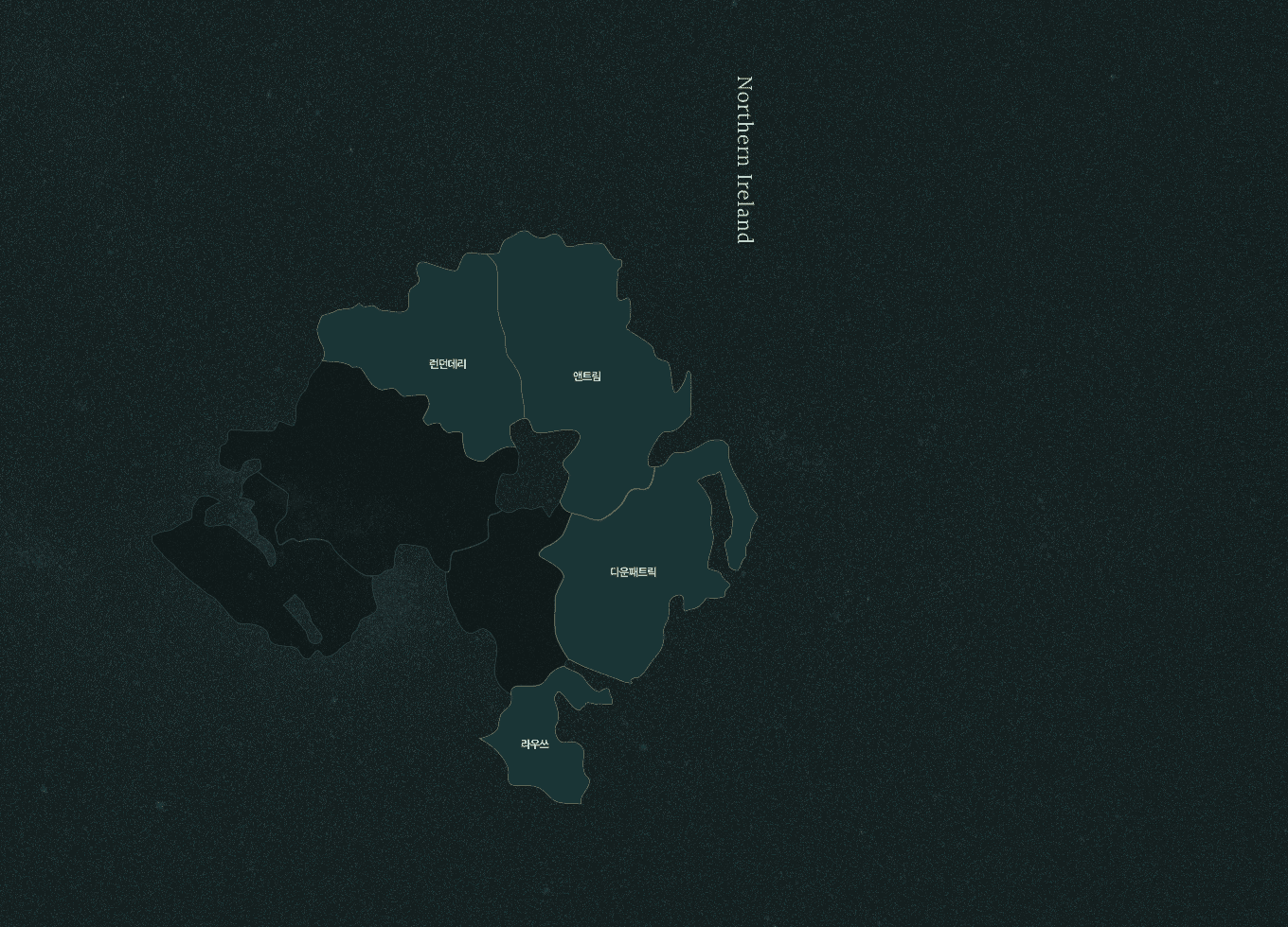 북아일랜드 지도